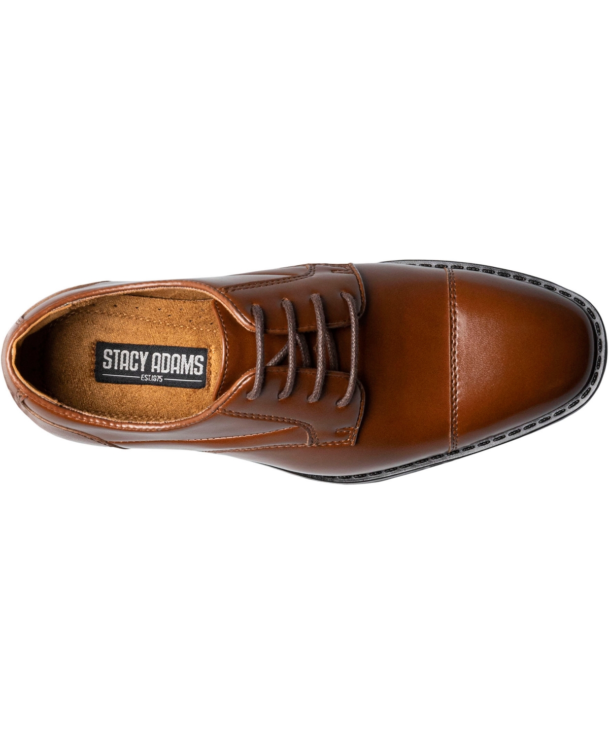Stacy Adams Little Boys Kallum Jr. Cap Toe Lace Up Shoes