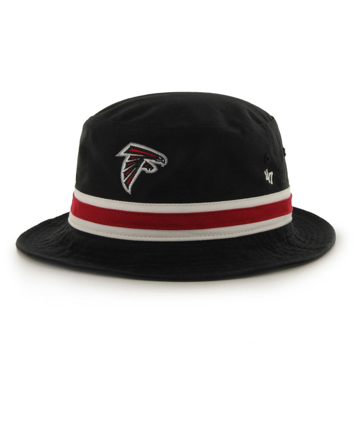 47 Brand Men's '47 Black Atlanta Falcons Striped Bucket Hat