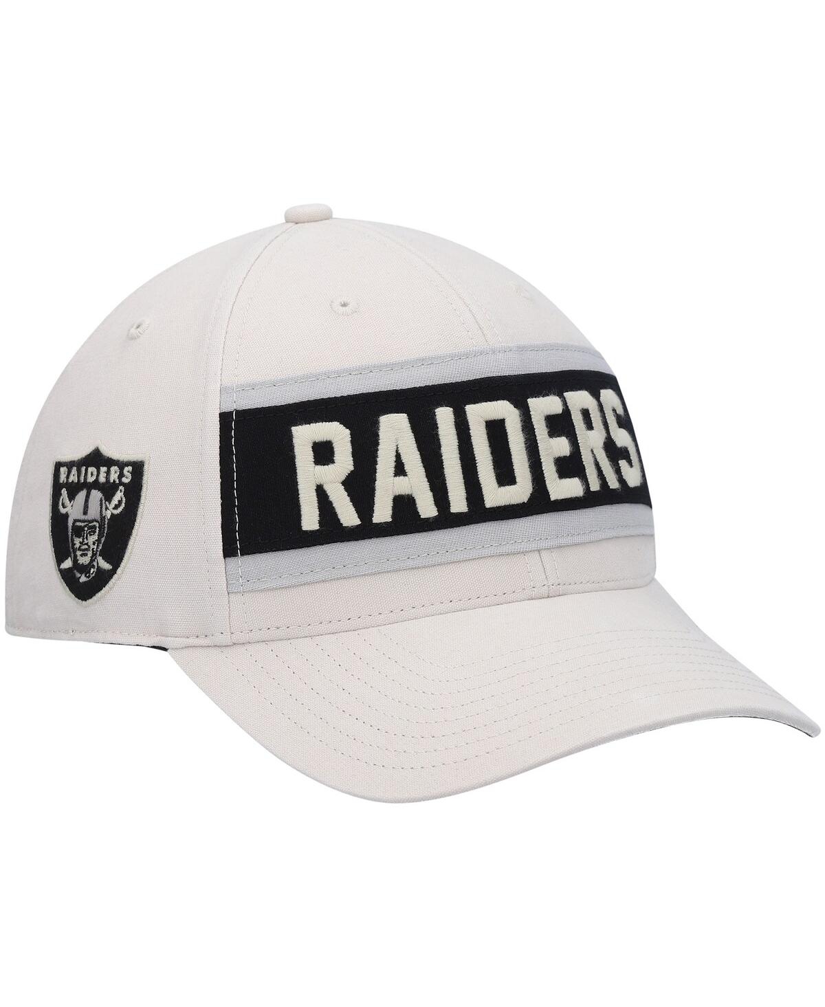 Shop 47 Brand Men's '47 Cream Las Vegas Raiders Crossroad Mvp Adjustable Hat