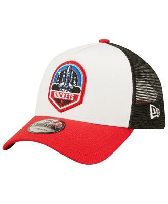New Era Men's White, Red Houston Rockets 9FORTY Snapback Hat - Macy's
