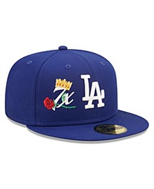 Men's Royal Los Angeles Dodgers 7x World Series Champions Crown 59FIFTY Fitted Hat