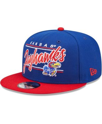 Men's New Era Royal Kansas Jayhawks Team Script 9FIFTY Snapback Hat ...