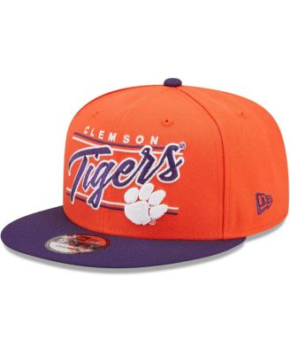 Men's New Era Orange Clemson Tigers Team Script 9FIFTY Snapback Hat ...