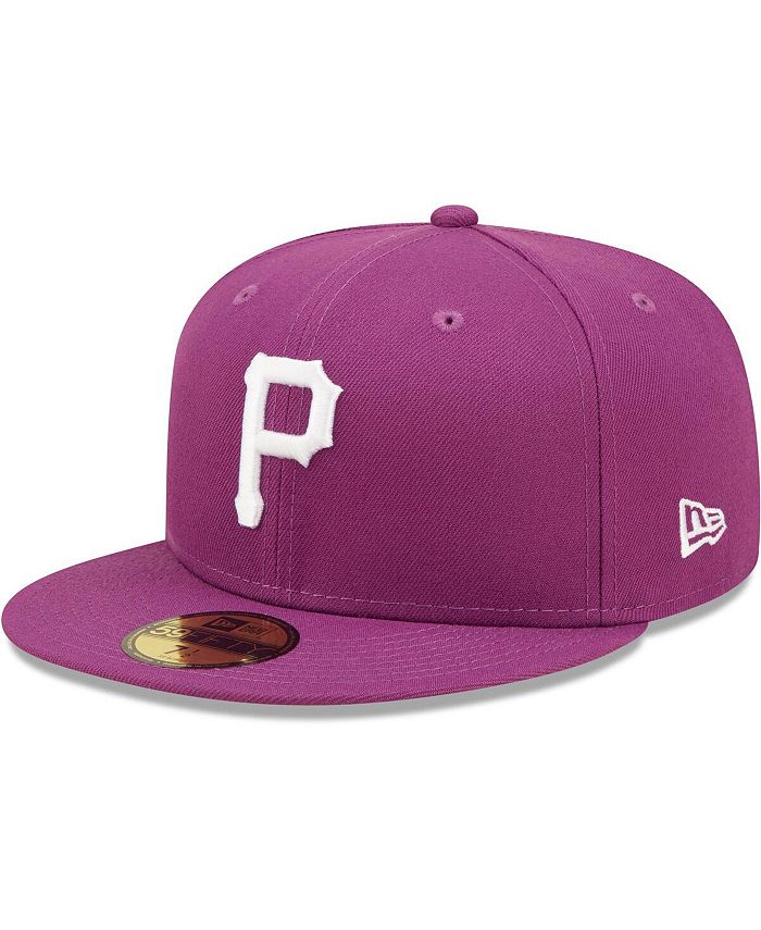 New Era Men's New Era Grape Pittsburgh Pirates Logo 59FIFTY Fitted