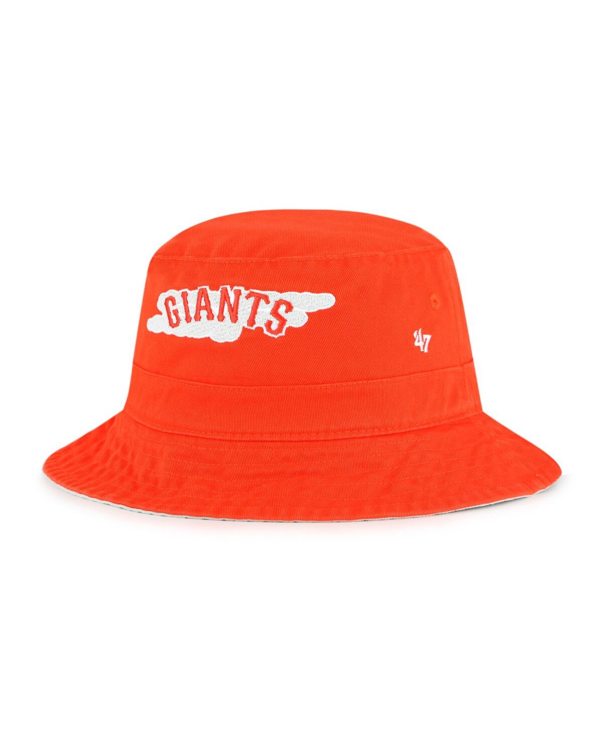 47 Brand Men's ' Orange San Francisco Giants Mlb City Connect Team Bucket Hat