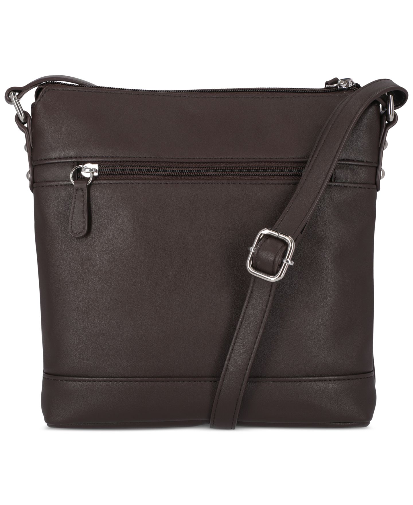 Женская сумка Giani Bernini Nappa Leather Venice Crossbody, цвет: Шоколадный — фото 4