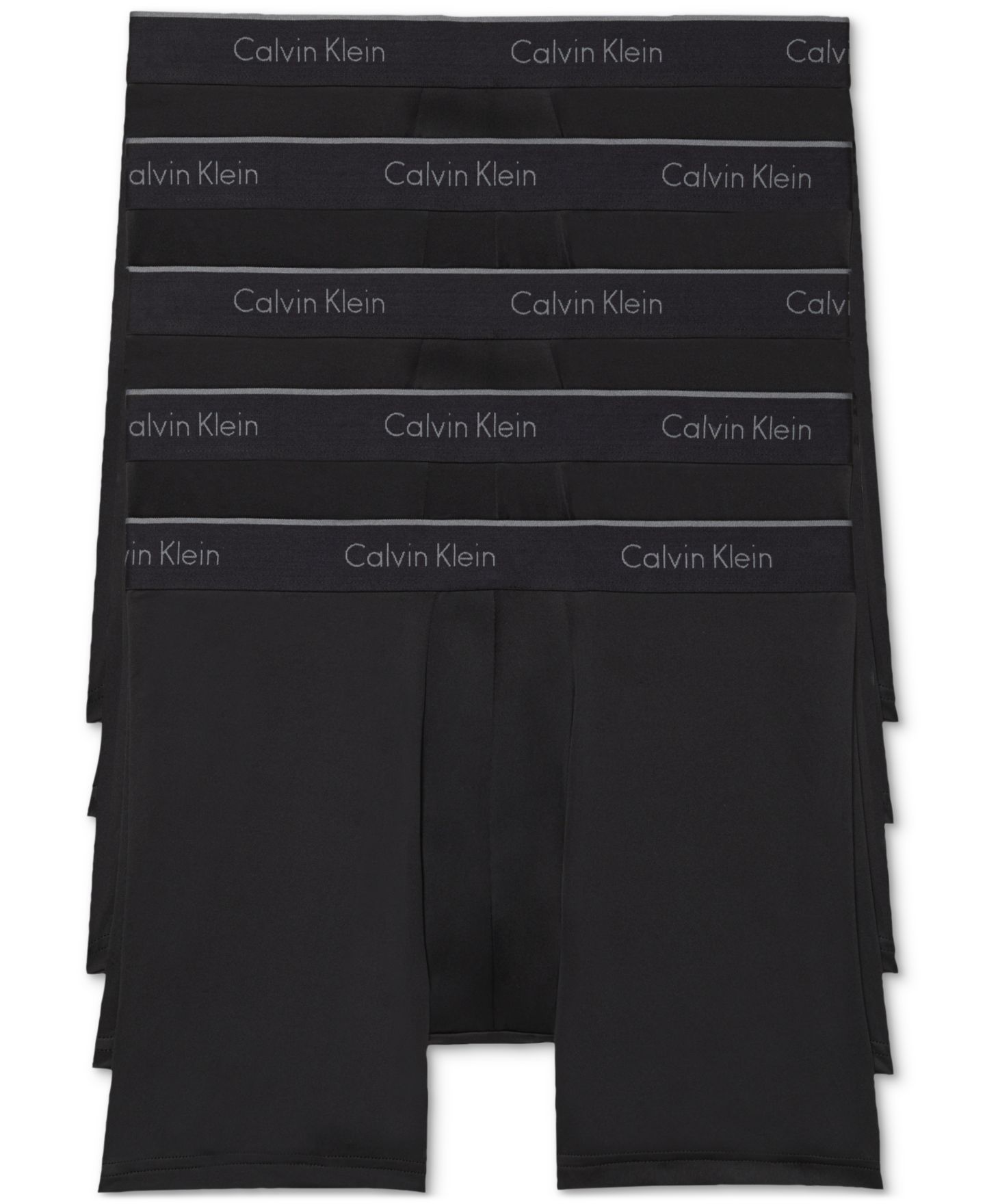 Трусы-боксеры Micro для мужчин, стрейч, 5 шт. — Calvin Klein, цвет: 5 Чёрный — фото 1