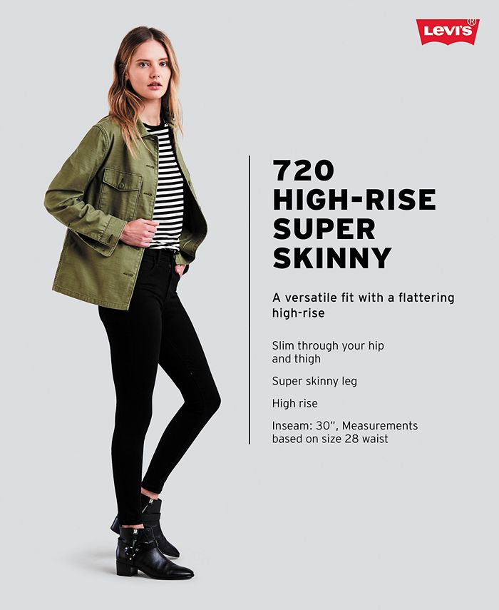 Levi's Women's 720 High-Rise Super-Skinny Jeans & Reviews - Jeans - Women -  Macy's