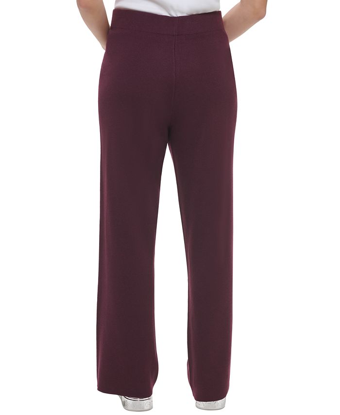 Calvin Klein Women's Wide Leg Sweater Pants & Reviews - Pants & Capris ...