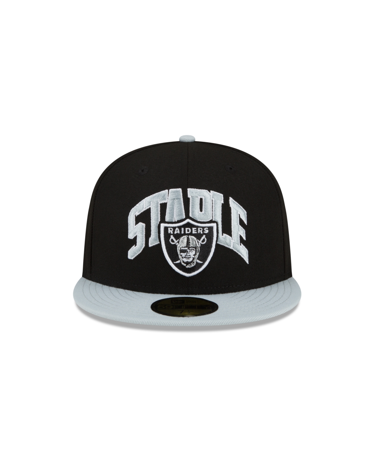 New Era Men's  X Staple Black, Gray Las Vegas Raiders Pigeon 9fifty Snapback Hat In Black,gray