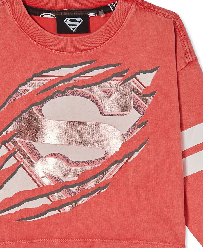 COTTON ON Toddler Girls Superman Cropped Long Sleeve Tee & Reviews