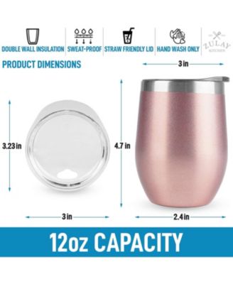 12oz Insulated Wine Tumbler With Lid