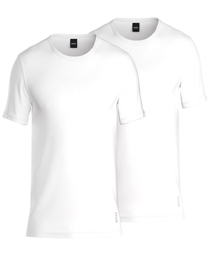 Hugo Boss Men's 2-Pk. Modern Solid Crewneck T-Shirts - Macy's