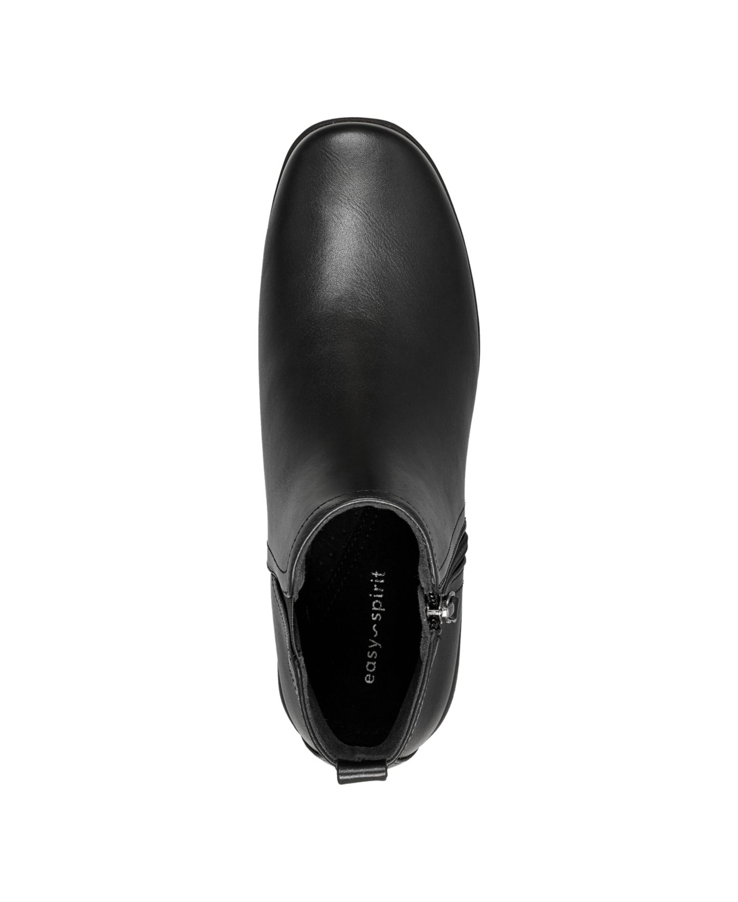 Женские ботинки Easy Spirit Aleena Casual Round Toe Booties, цвет: Чёрный гладкий — фото 4