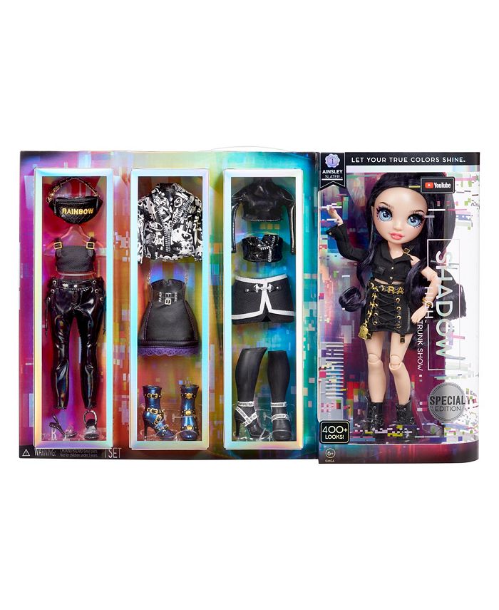 Bambola Rainbow High Shadow High Shanelle Onyx - 28 Cm, Capelli Neri, Snodata, Abiti Firmati, Per Collezionisti E Bambini 6+