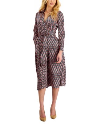 tahari asl wrap dress