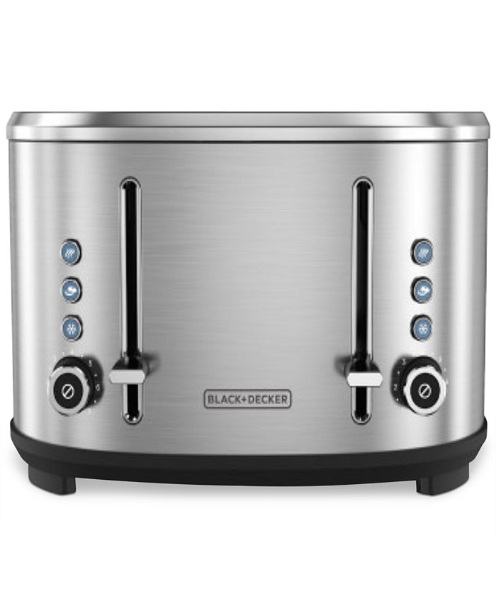 Black & Decker Stainless Steel 4Slice WideSlot Toaster Macy's