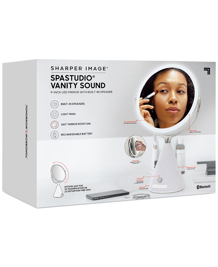 Sharper Image SpaStudio Vanity Sound Bluetooth LED Mirror Macy's