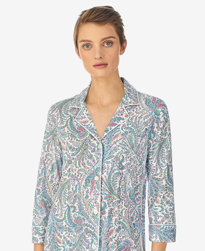 Lauren Ralph Lauren Ralph Lauren Women's 3/4 Sleeve and Pants Pajama