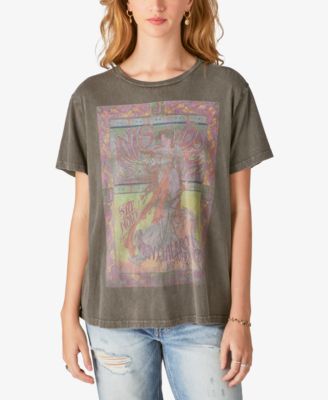 Lucky Brand - Women's Janis Joplin Poster Boyfriend T-Shirt