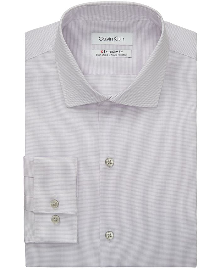 Calvin Klein Extra Slim Fit Stretch Dress Shirt & - Dress Shirts - - Macy's