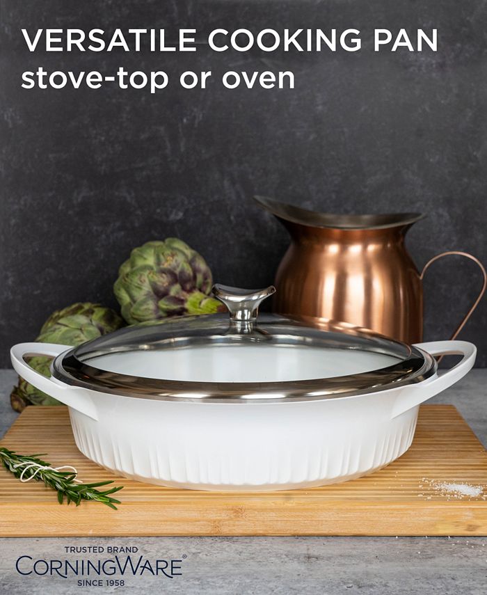 Corningware Cast Aluminum 4 Quart Braiser with Lid Macy's
