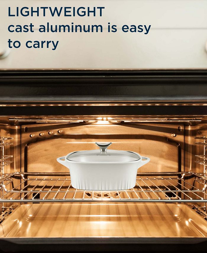 Corningware Cast Aluminum 3.2 Quart Roaster with Lid - Macy's