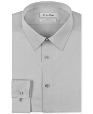 Men's Slim-Fit Non-Iron Herringbone Dress Shirt