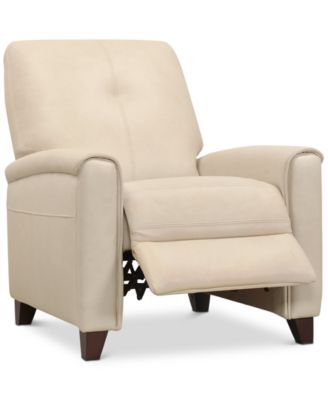 Furniture - Ashlinn Pastel Leather Pushback Recliner