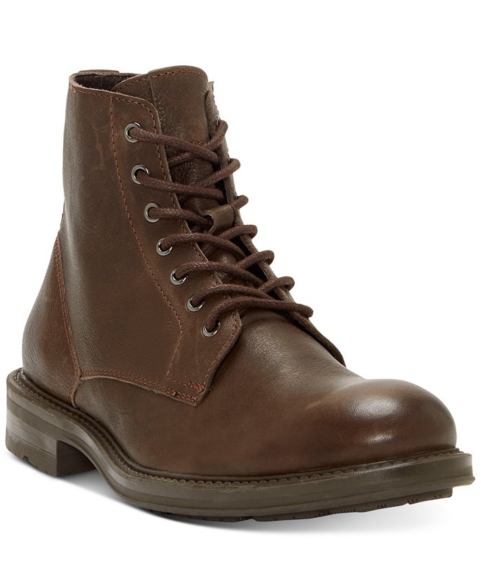 Vince Camuto Men's Langston Leather Lace-Up Boot - Macy's