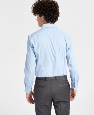 Men's Slim Fit Solid Dress Shirt