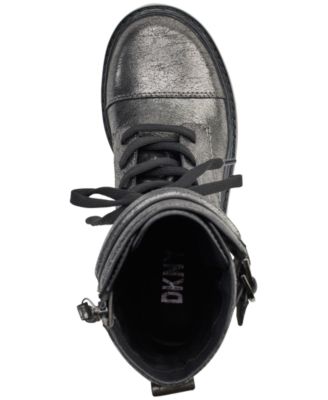 Women's Basia Buckled Quilted Lug Sole Combat Boots