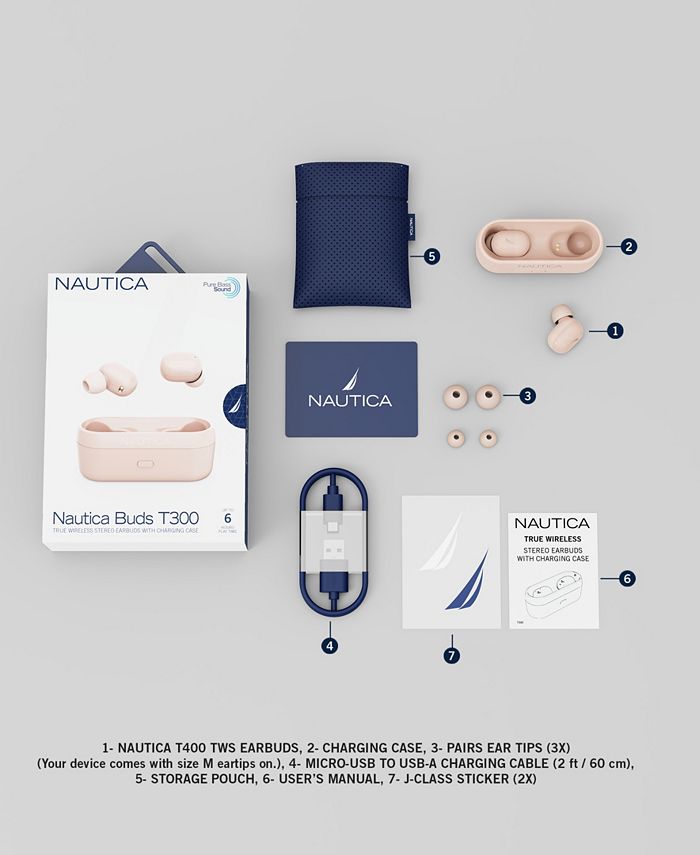 Nautica T300 True Wireless Earbuds Macy's