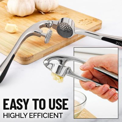 Premium Garlic Press Set - Rust Proof & Dishwasher Safe Professional Garlic Mincer Tool