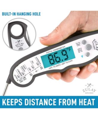 Instant Read Food Thermometer - Waterproof Digital Meat Thermometer