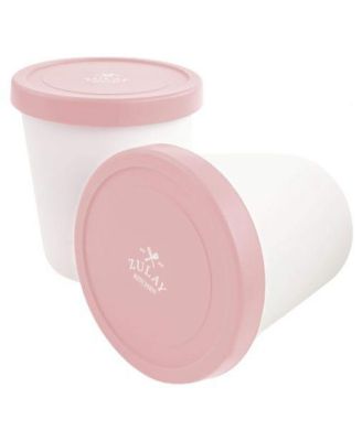 Ice Cream Containers For Homemade Ice Cream - Reusable Ice Cream Pint Container with Lids (2 Pack)