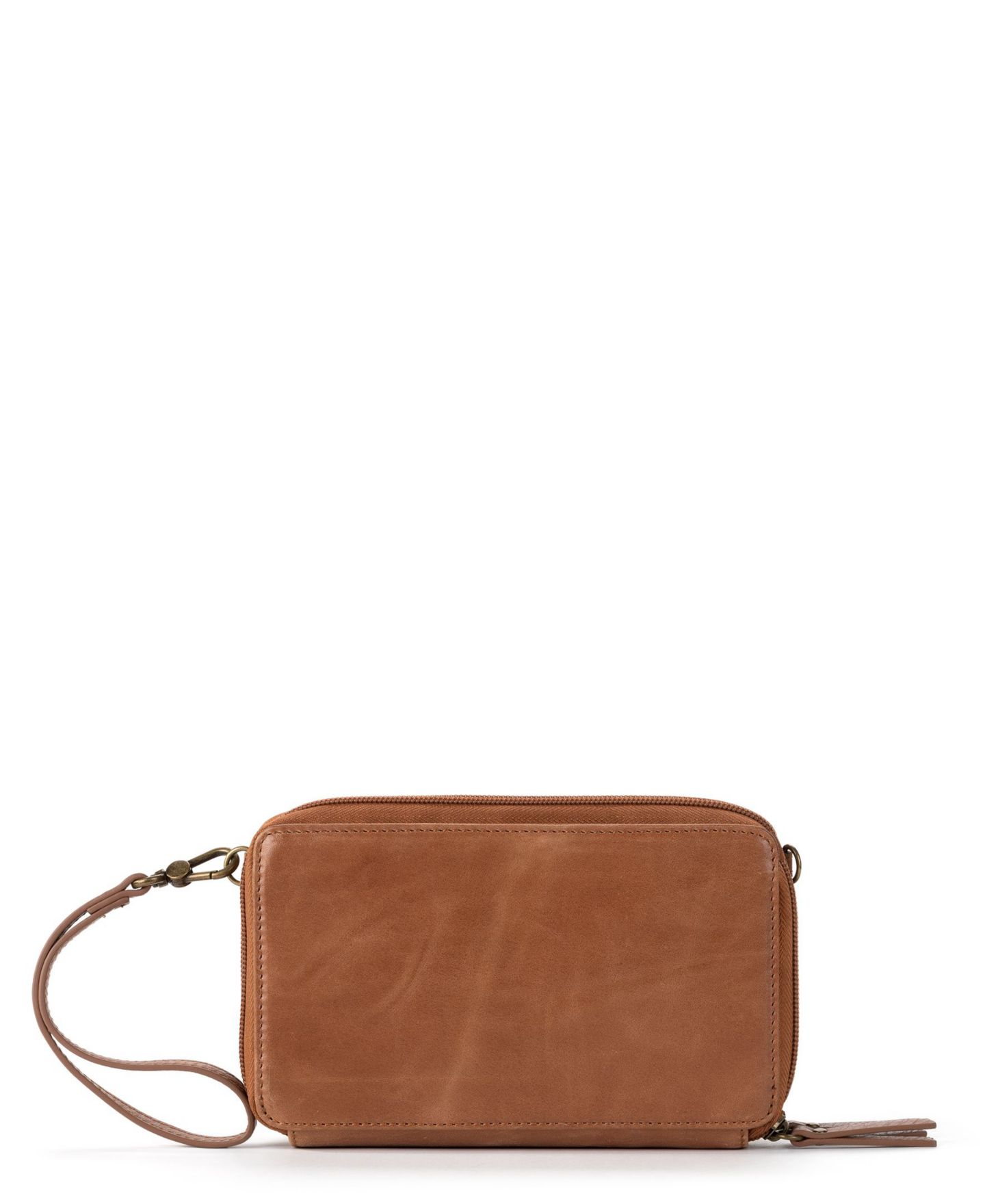 Женский кошелёк The Sak Sequoia Leather Smartphone Convertible Crossbody Wallet, цвет: Табачный с принтом — фото 3