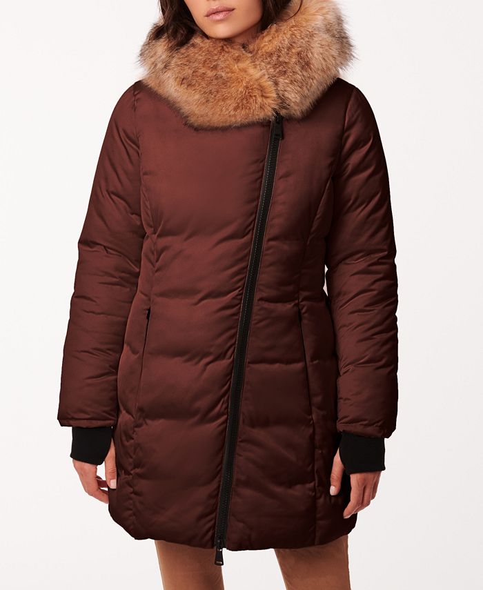 Kay lavish fur 2025 trim down coat