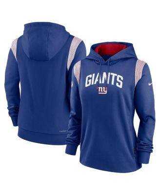 New York Giants Nike Sideline Logo Performance Pullover Hoodie - Royal