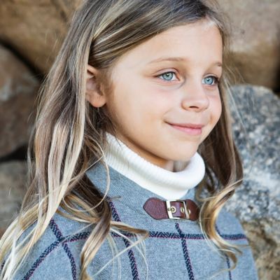 Girls Organic Cotton Sweater Cape