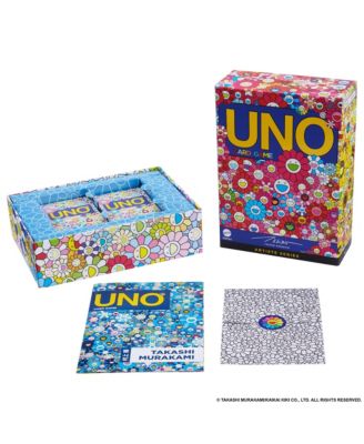 Mattel Takashi Murakami UNO Artist Series Card Game-112 cards, mini poster