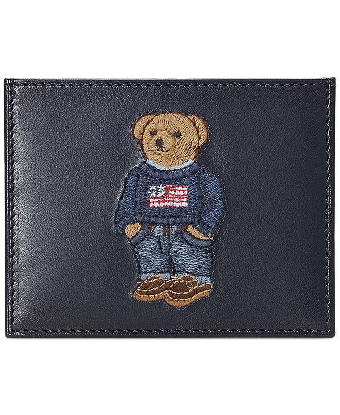 Polo Ralph Lauren Men's Polo Bear Leather Card Case & Reviews - All  Accessories - Men - Macy's