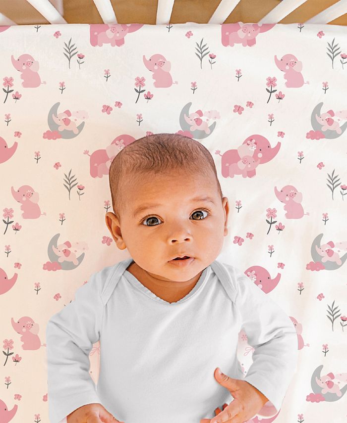 The Peanutshell Elephant 3Piece Crib Bedding Set Macy's