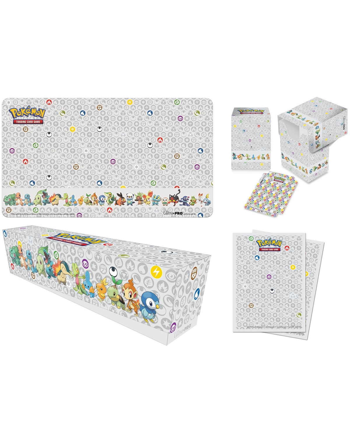 Ultra Pro Kids' Pokemon First Partner Accessory Bundle Includes Storage Box For 700 Plus Sleeved Cards Deck Box 65ct In Multi
