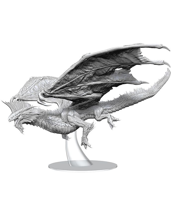 Wizkids D&D Nolzur's Marvelous Miniatures - Set Wyrmling Drago D'Argento E Halfling Femmina (6 Pezzi) - 2