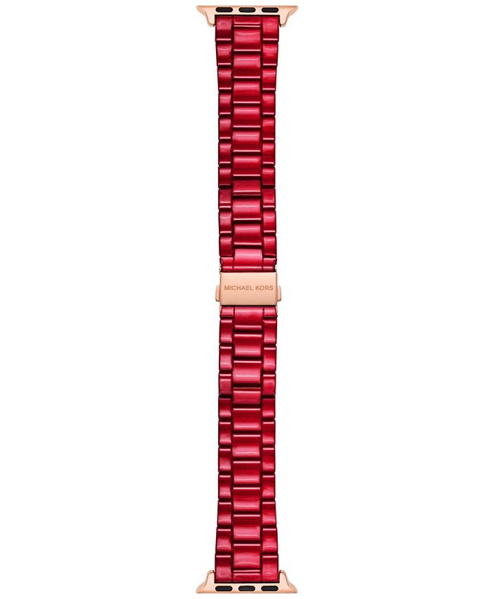 Macy's red michael kors watch store
