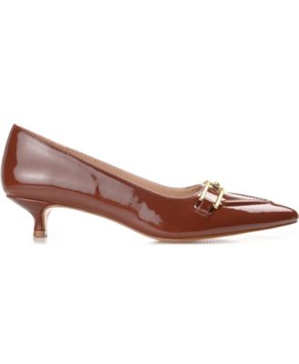 Women's Rumi Pointed Toe Kitten Heel Pumps
