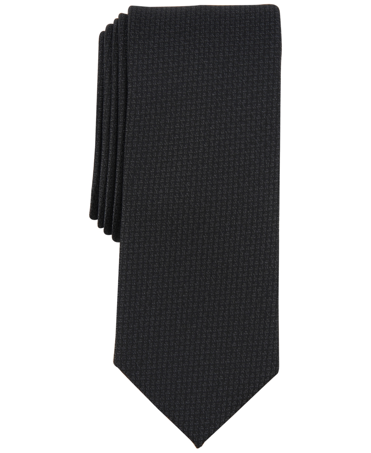 Bar Iii Men's Lark Solid Tie, Created For Macy's In Black