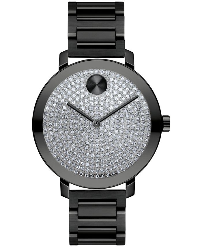 Movado bold women's black store