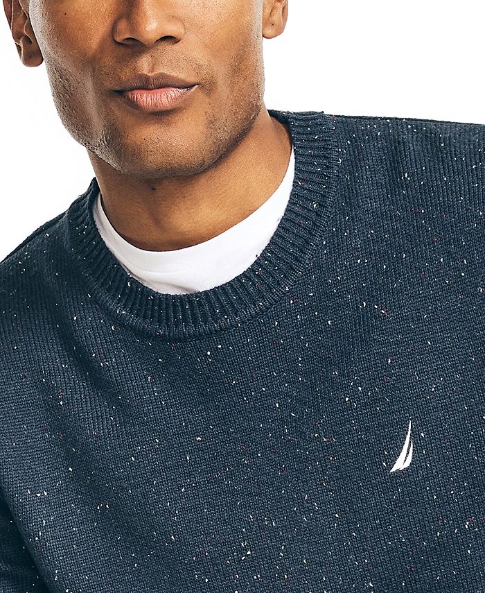 Nautica Men's Sustainably Crafted Donegal Speckle Crewneck Sweater